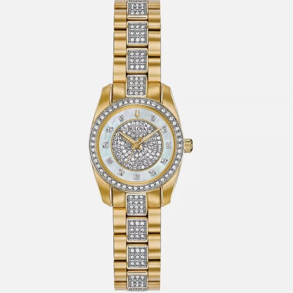 Bulova Women's New Diamond Two Tone Watch - Picture 1 of 4